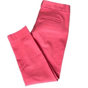 Banana Republic Sloan Fit Cropped Pink Pants